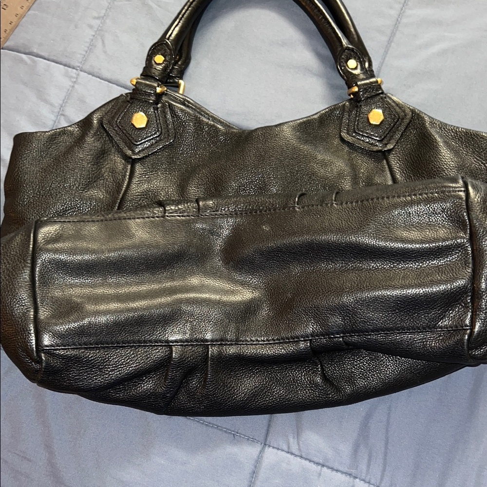 Marc Jacobs Black Tote with Gold Accents - Picture 6 of 12